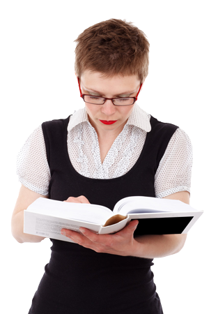 woman reading