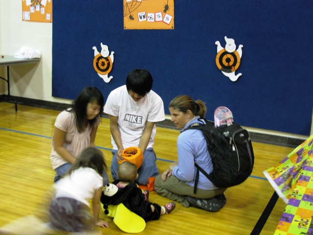 Everest College Students at Hillside Community Center Halloween Party