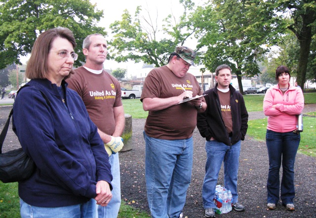 UPS at Peninsula Park Rose Garden