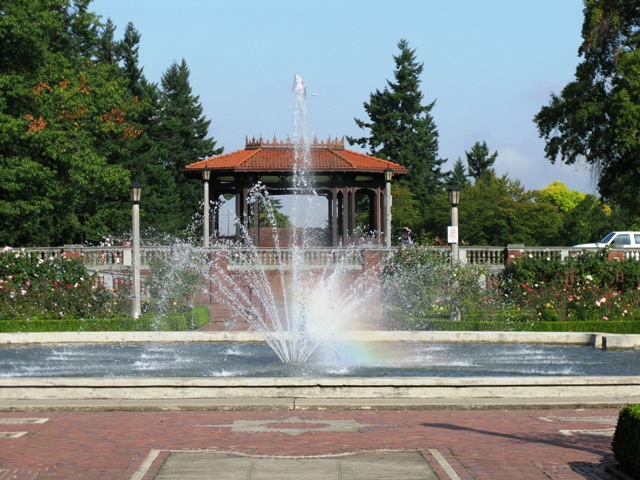 UPS at Peninsula Park Rose Garden