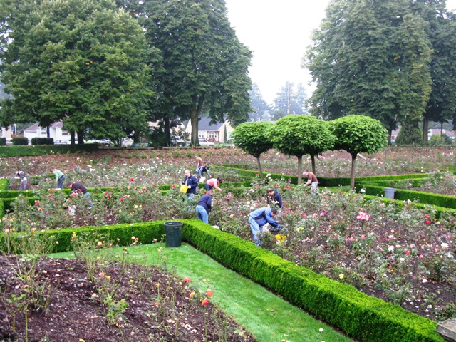 UPS at Peninsula Park Rose Garden