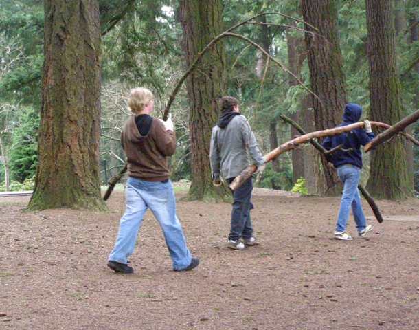 Vancouver Middle School Kids at Mt. Tabor Park