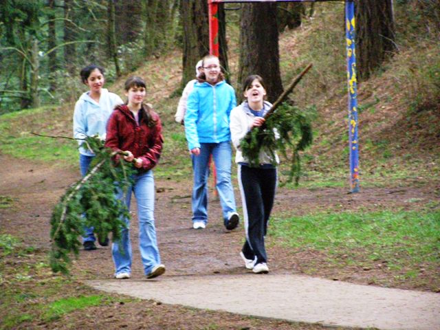 Vancouver Middle School Kids at Mt. Tabor Park
