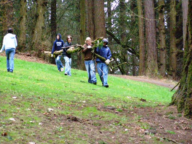 Vancouver Middle School Kids at Mt. Tabor Park