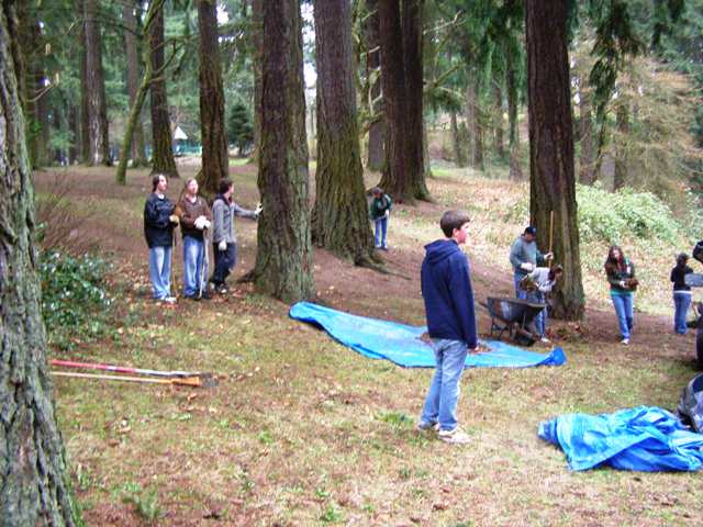 Vancouver Middle School Kids at Mt. Tabor Park