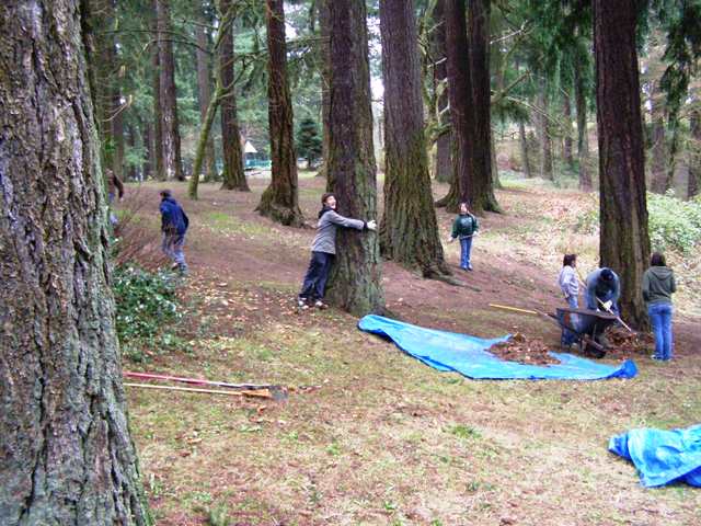 Vancouver Middle School Kids at Mt. Tabor Park
